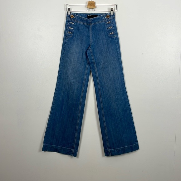 BDG Vintage Flare Bootcut High Rise Womens 26 Denim Button Side Closure Pants - Picture 1 of 9